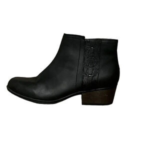 Clarks Collection Adreena Lilac Ankle Boots, Women's Sz 6 M Black Noir Bootie